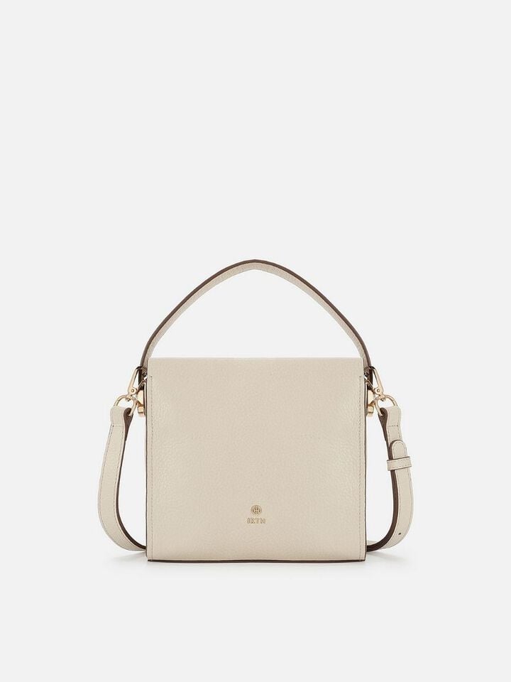 Leona Leather Handheld - Off-White