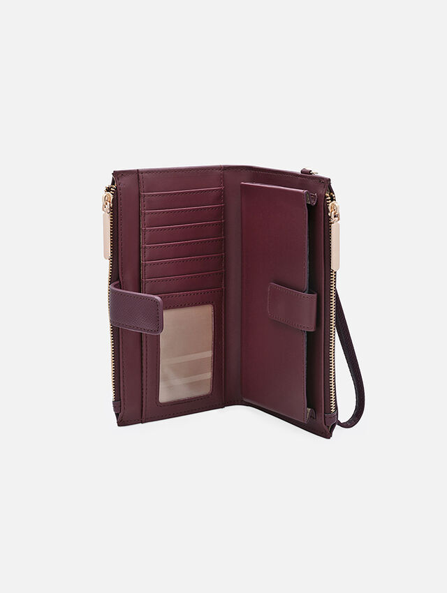 Button Up Beauty BurgundyWallet