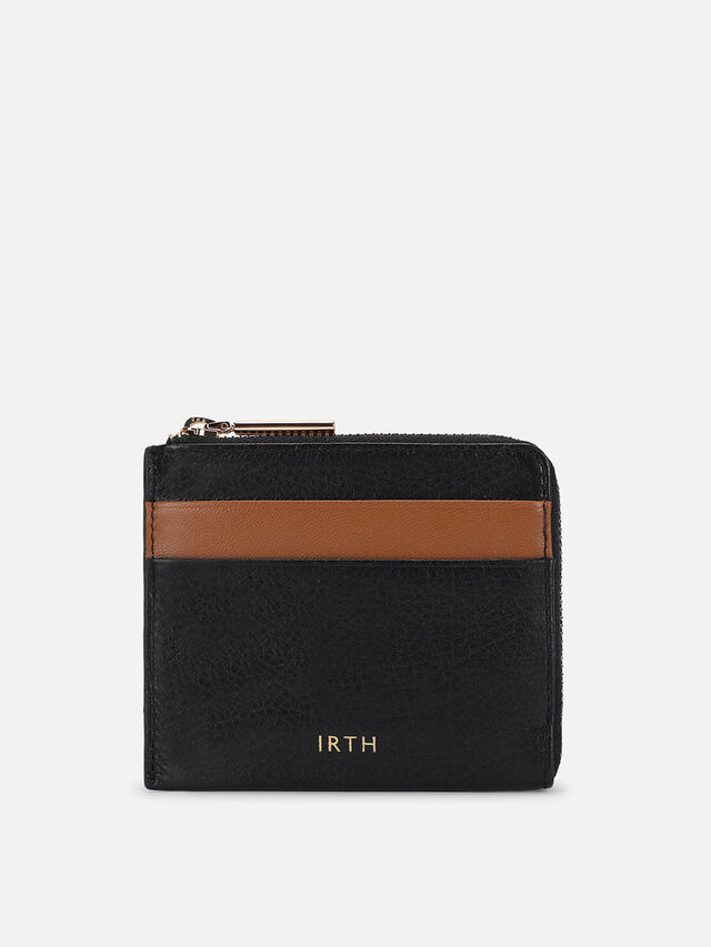 Sway Leather Card Holder - Black