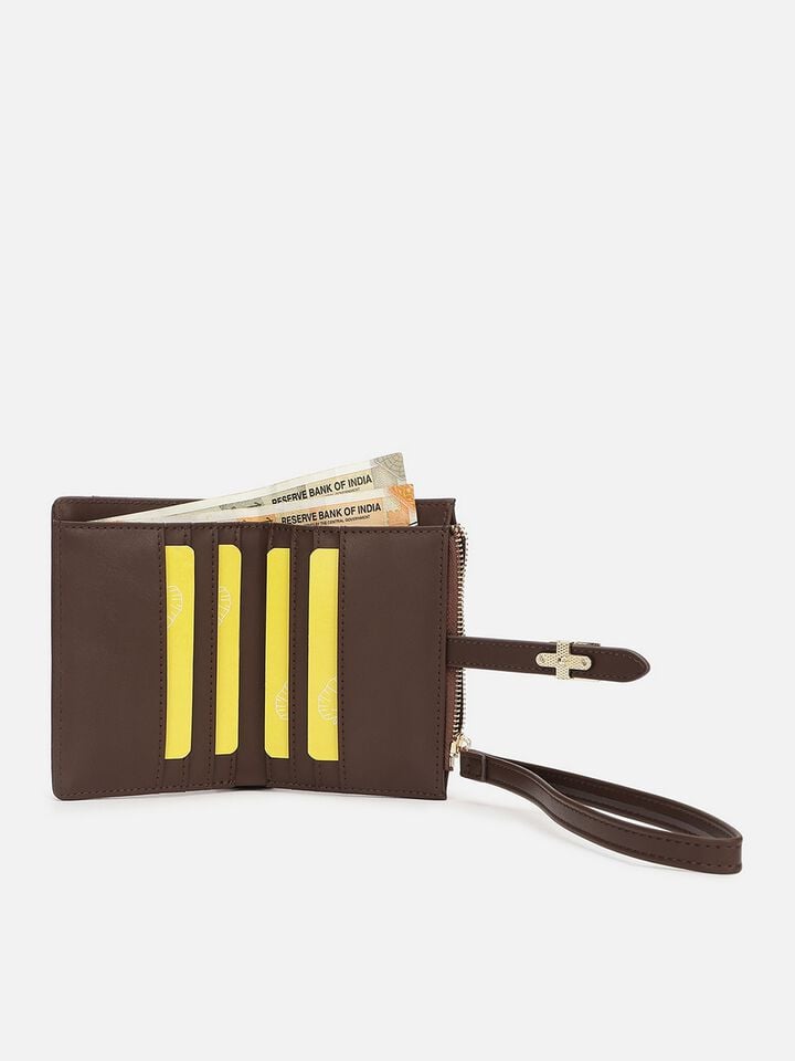 Nina Wristlet Wallet - Brown