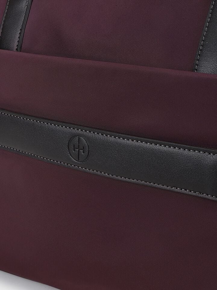 Reuben Nylon Work Bag - Plum