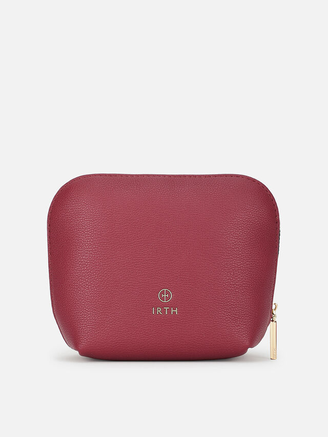 Coral Medium Makeup Organiser - Burgundy
