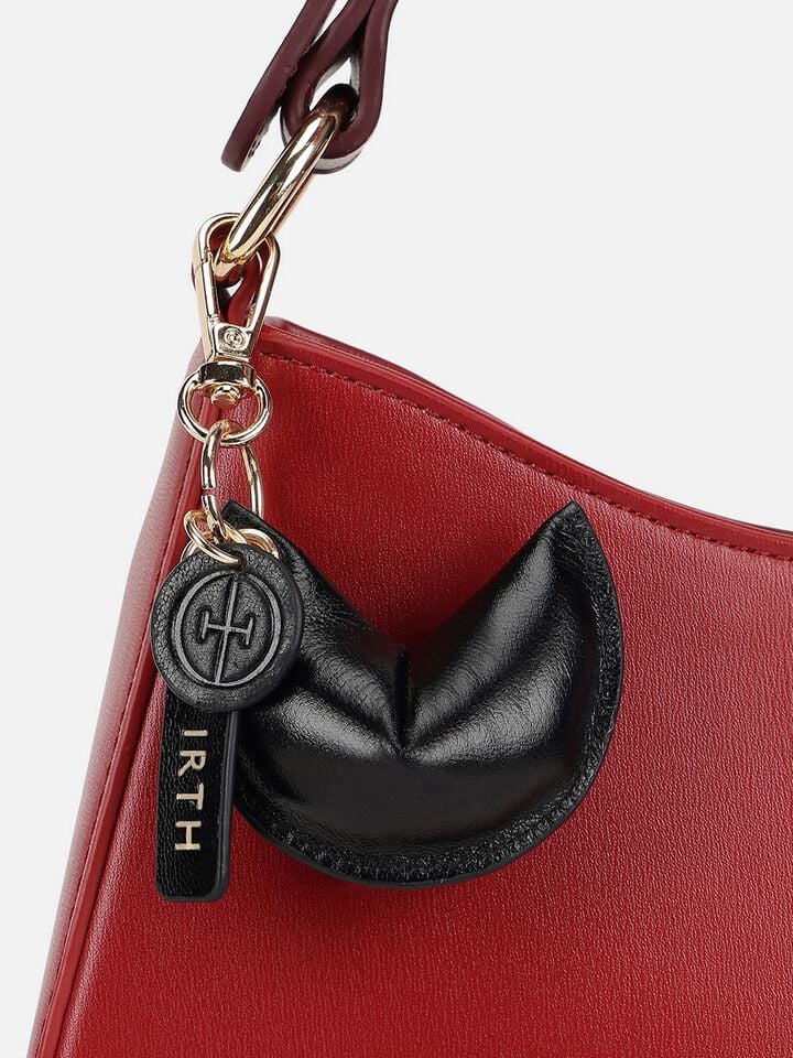 Lucky Cookie Bag Charm - Black