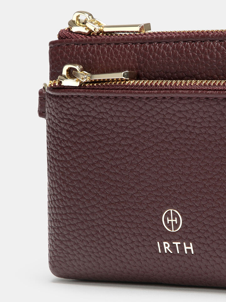 Kira Wristlet Wallet - Dark Cherry