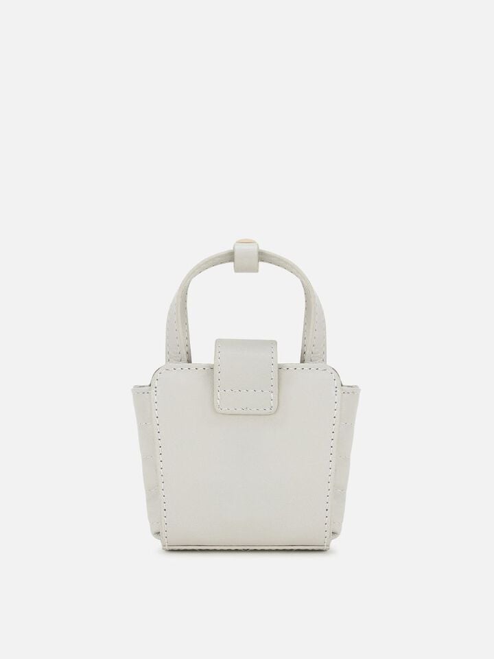 Meg Miniature Leather Handheld - Off-White