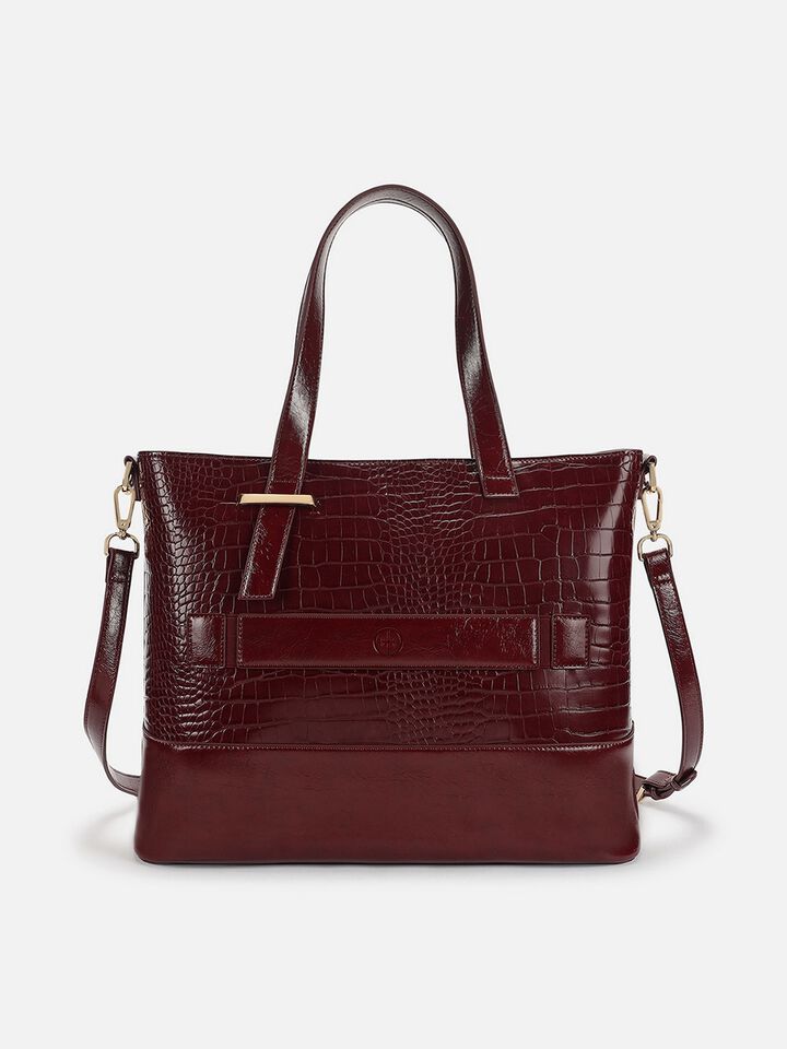 Demi Work Bag - Dark Cherry