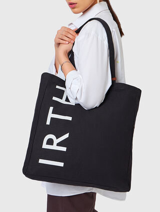 All Black Canvas Shopper