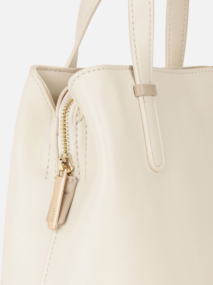 Rachel Two-Tone Handheld - Off-White