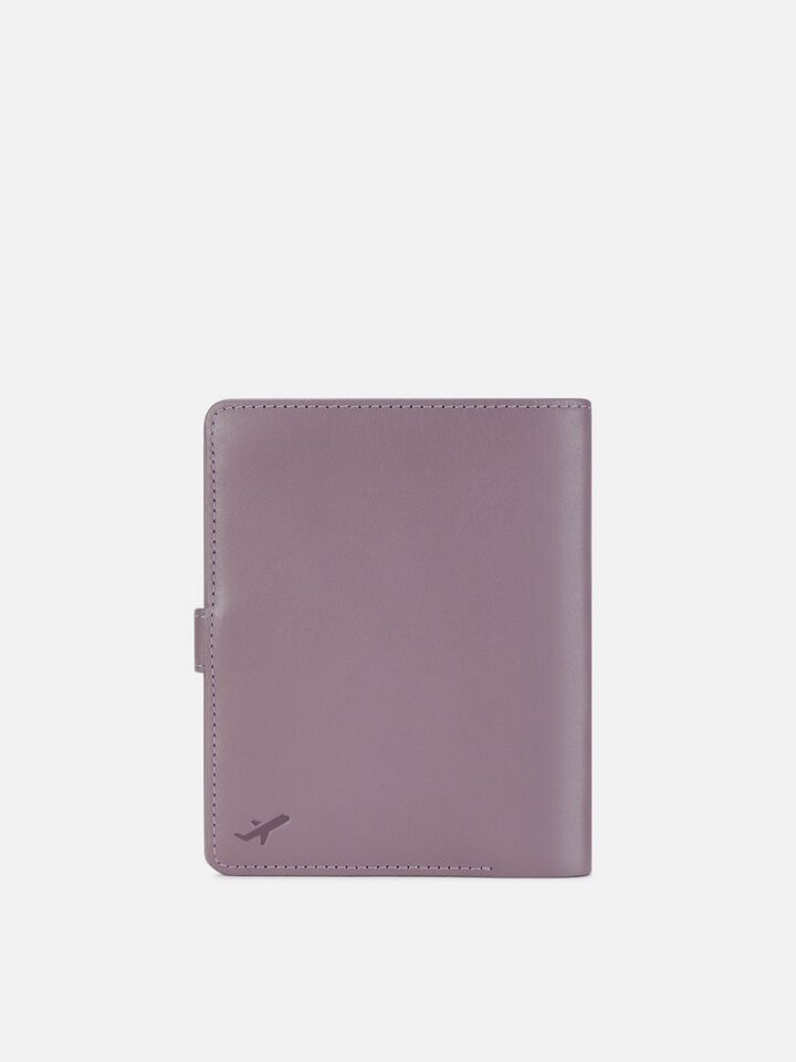 Atlas Leather Passport Holder - Grape