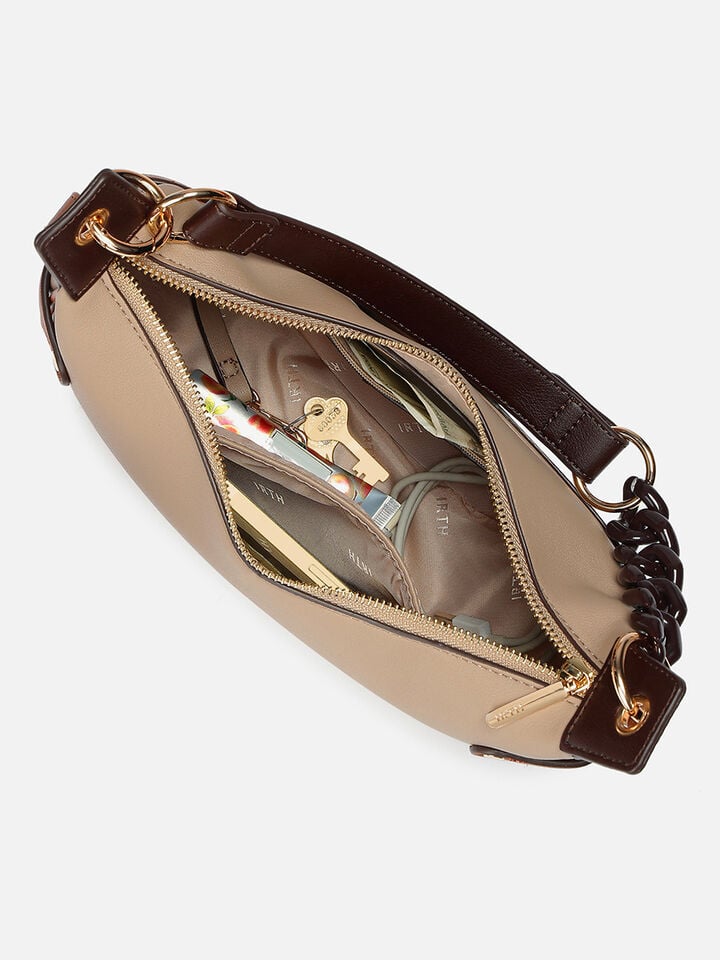 Clara Medium Shoulder Bag - Beige