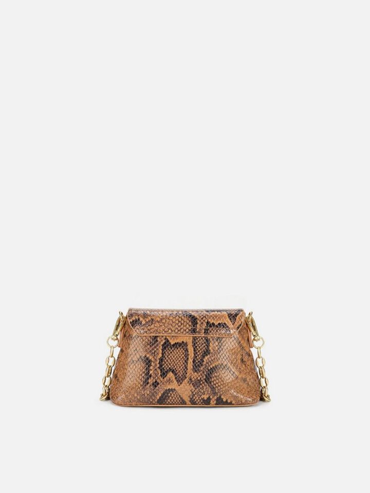Ness Snakeskin Sling - Tan