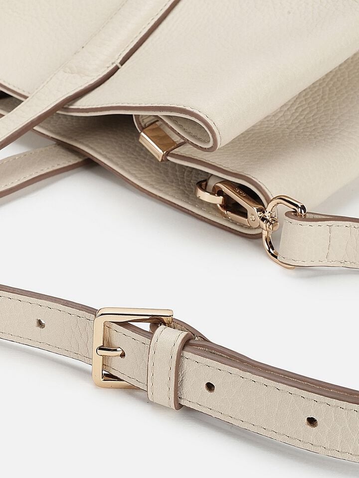 Luella Leather Tote Bag - Off-White