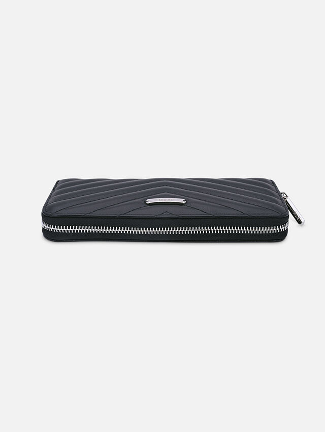 Quilted Black Wallet