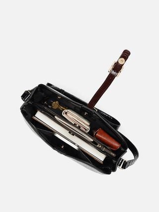 Esme Croco Sling - Black