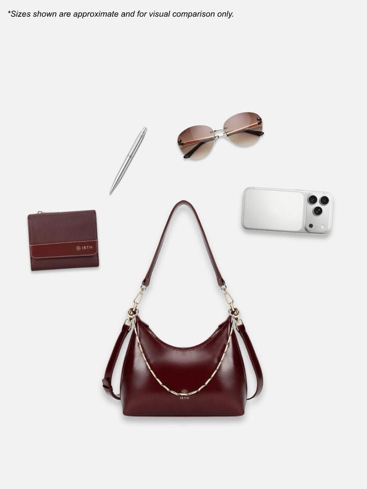 Suzette Shoulder Bag - Dark Cherry