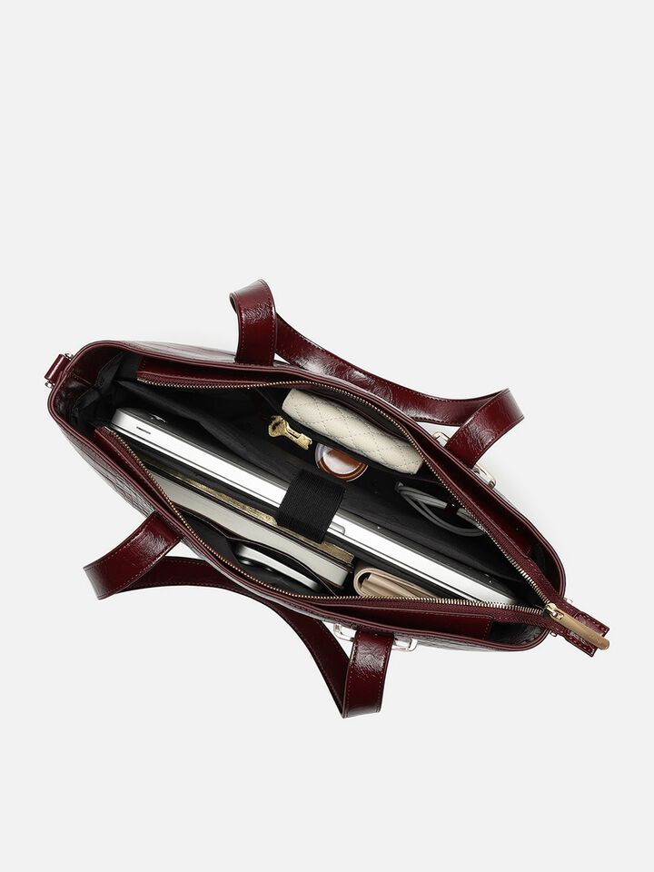 Demi Work Bag - Dark Cherry
