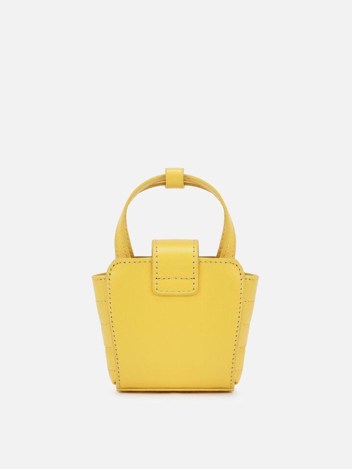 Meg Miniature Leather Handheld - Yellow