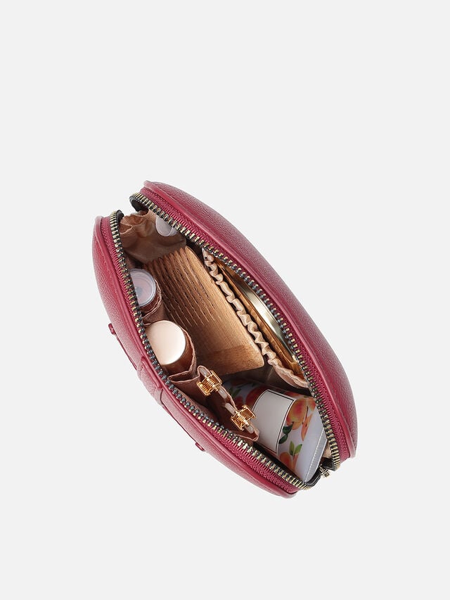 Coral Medium Makeup Organiser - Burgundy