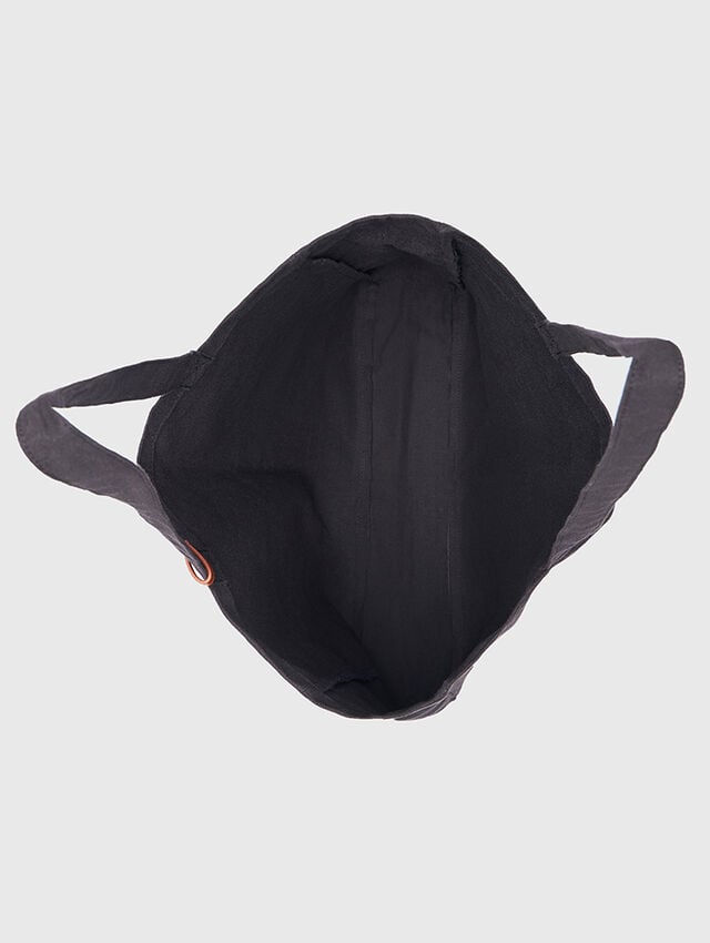 All Black Canvas Shopper