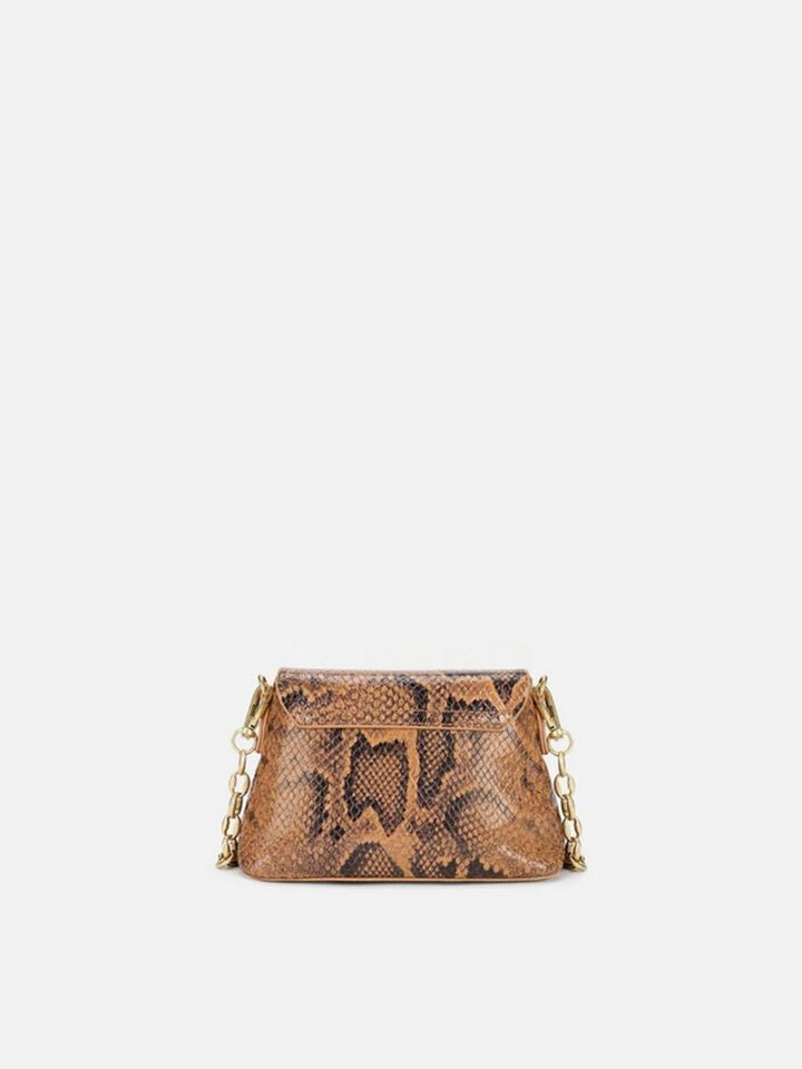 Ness Snakeskin Sling - Tan