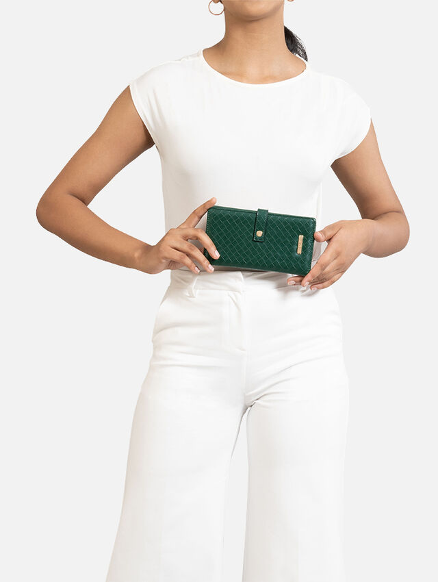 Bi-fold Green Wallet