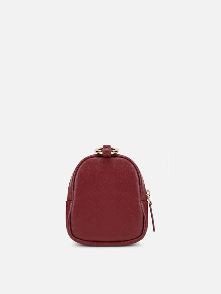 Jo Miniature Leather Backpack - Dark Cherry
