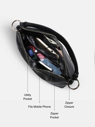 Quinn Shoulder Bag - Black