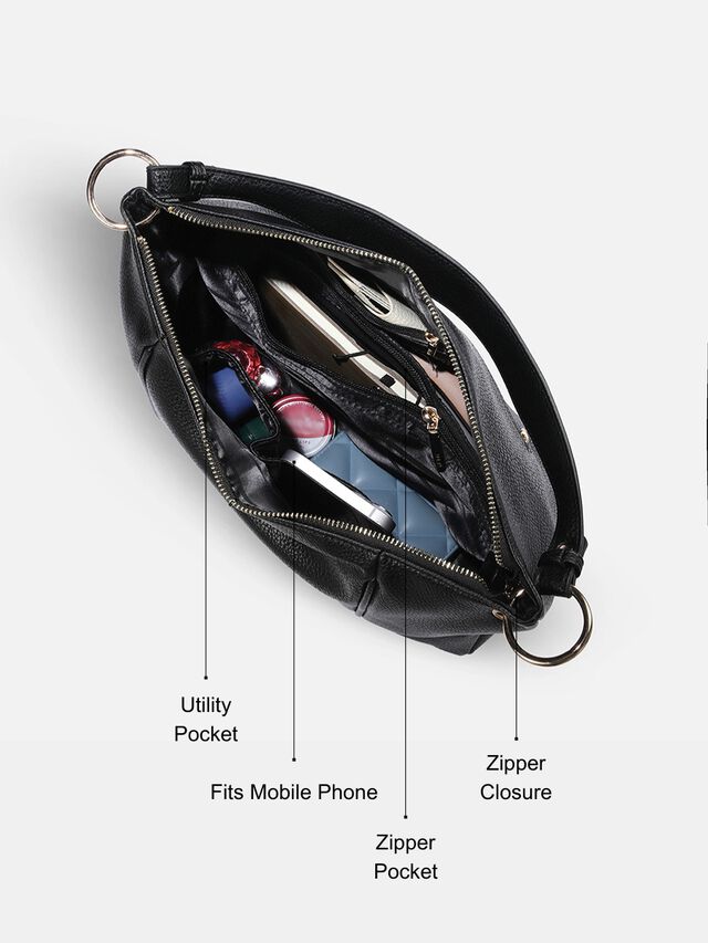 Quinn Shoulder Bag - Black