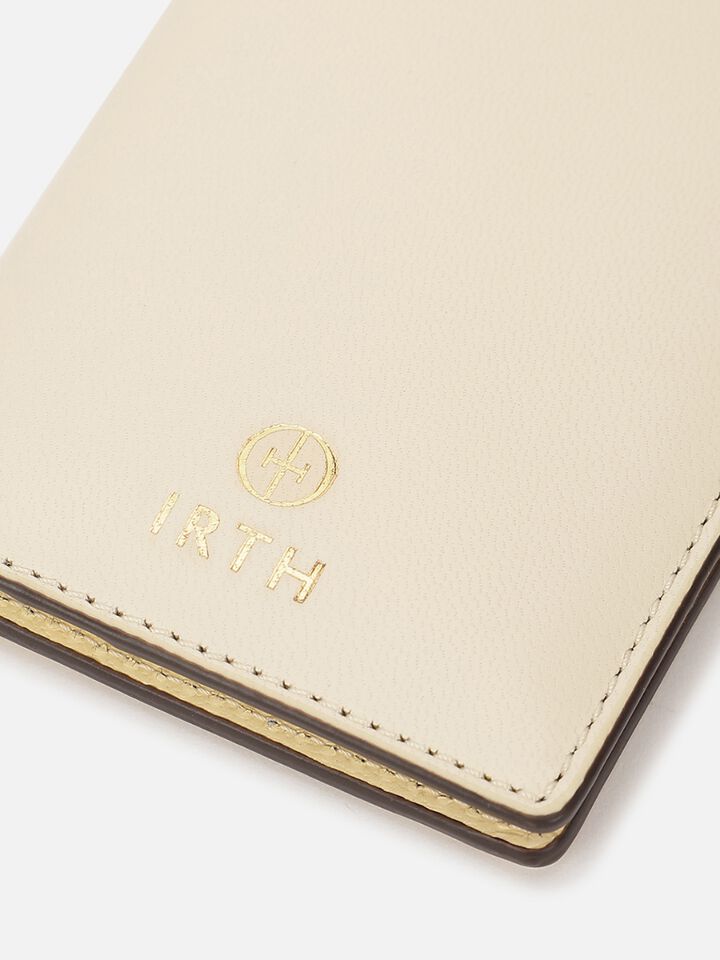 Stash Leather Card Holder - Off-White