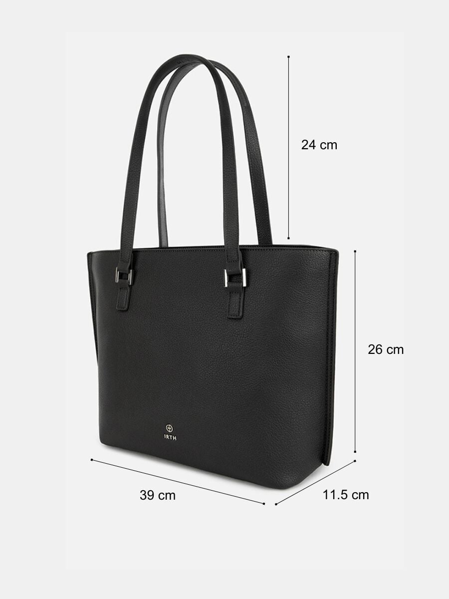 Jackie Black Tote Bag by IRTH | House Of Titan | Shop Online