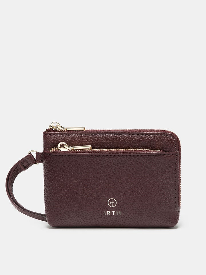 Kira Wristlet Wallet - Dark Cherry