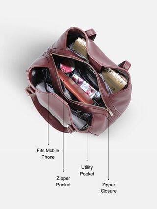 Vivienne Shoulder Bag - Dark Cherry