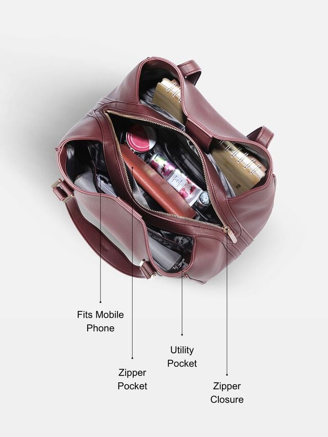 Vivienne Shoulder Bag - Dark Cherry
