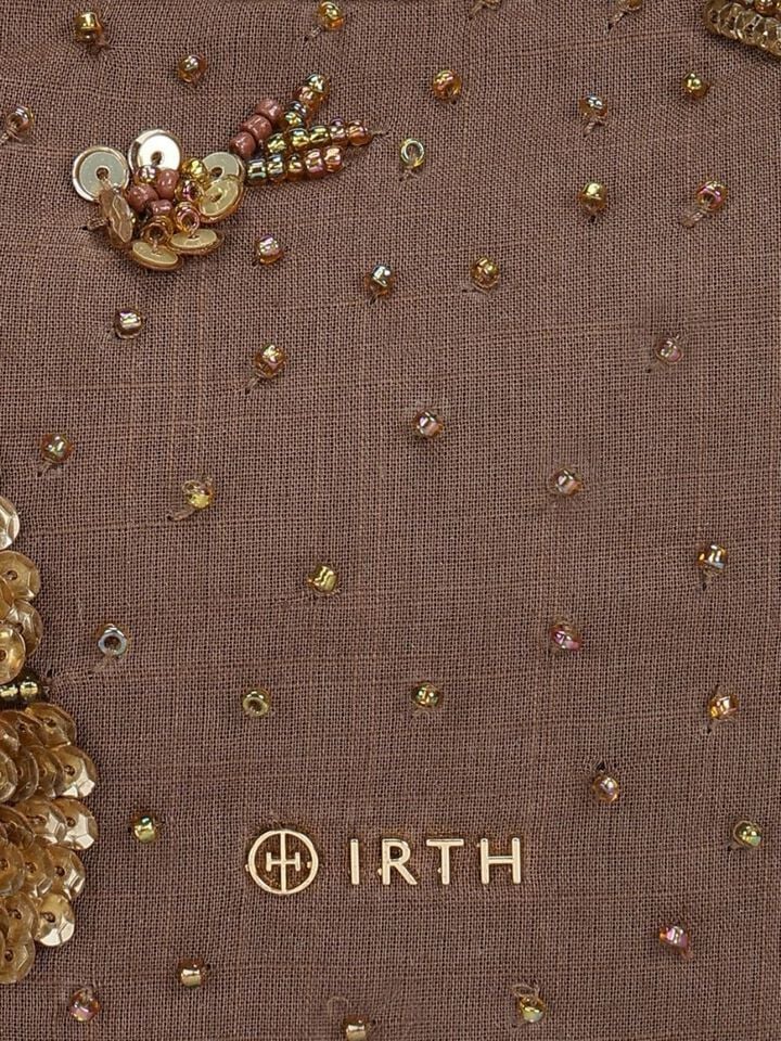Tara Beaded Sparkles Handheld - Brown