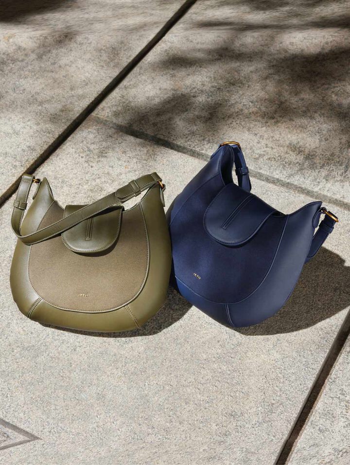 Charlotte Navy Blue Shoulder Bag