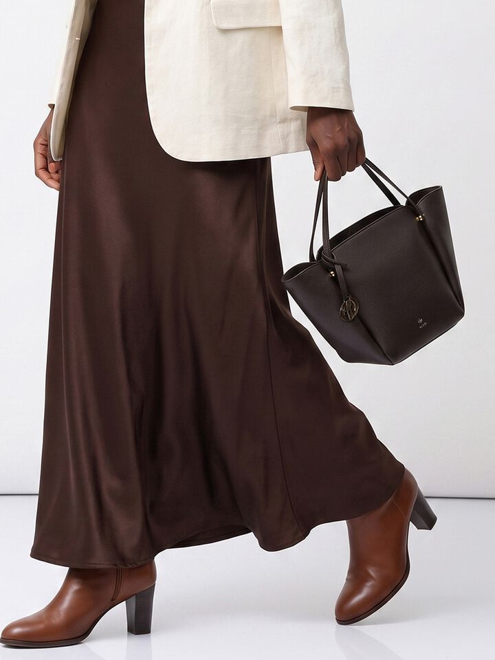 Lola Leather Handheld - Brown