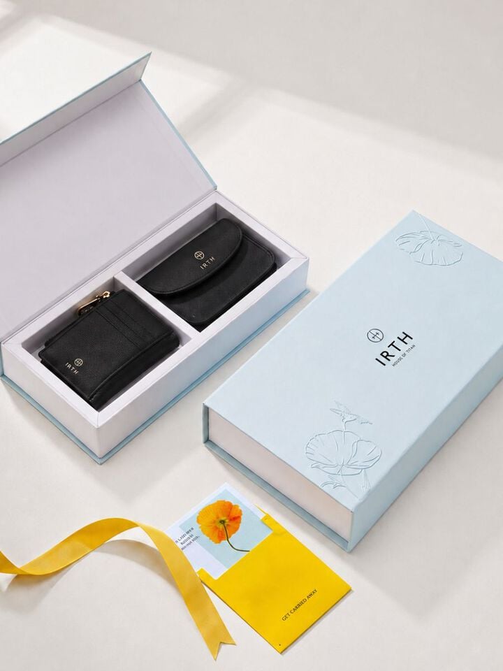 Talia Black Sling & Wallet Set