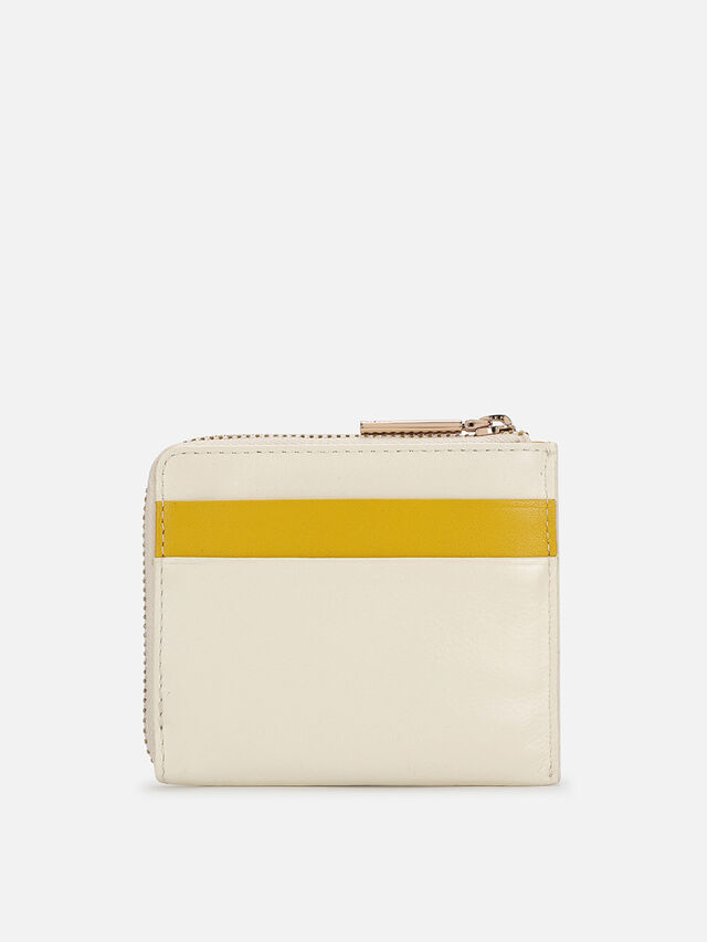 Sway Leather Card Holder - Off-White