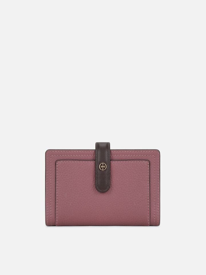 Ridley Leather Wallet - Pink
