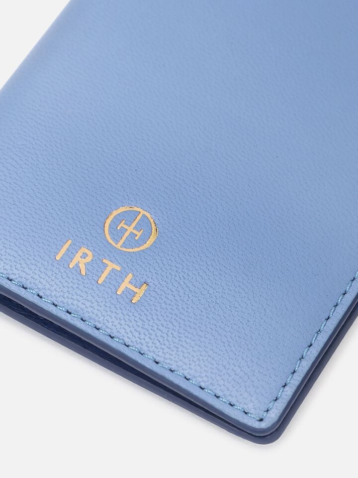 Stash Leather Card Holder - Blue