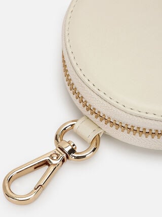 Chime Leather Coin Pouch - White