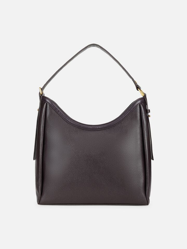Lillian Leather Shoulder Bag - Plum