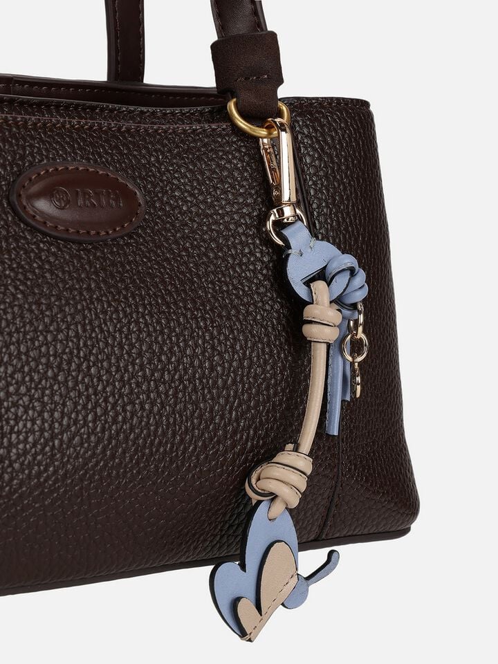 Butterfly Leather Bag Charm - Blue
