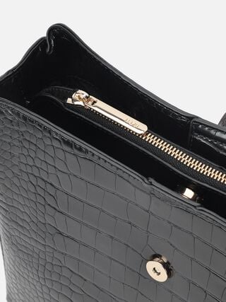 Esme Croco Sling - Black