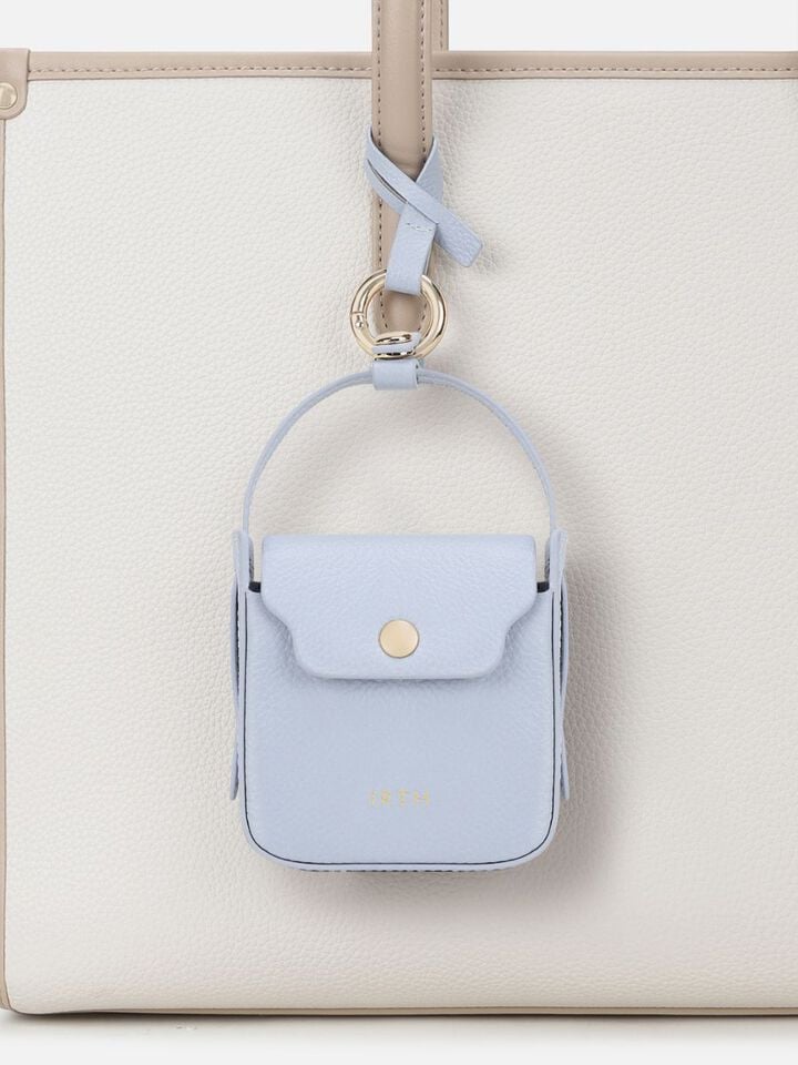 Amy Miniature Leather Shoulder Bag - Blue