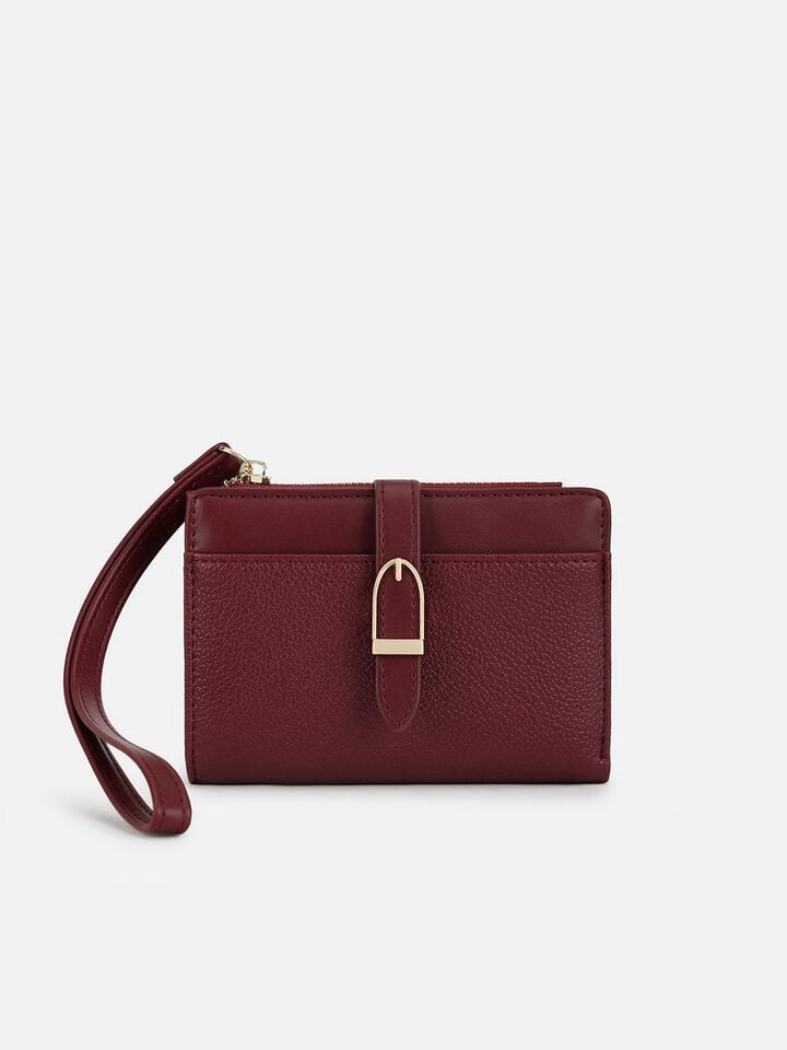 Nina Wristlet Wallet - Dark Cherry