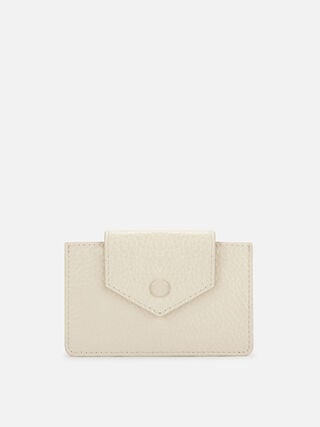 Snug Leather Card Holder - Off-White
