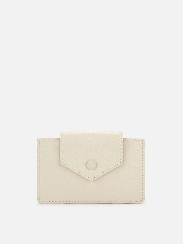 Snug Leather Card Holder - Off-White