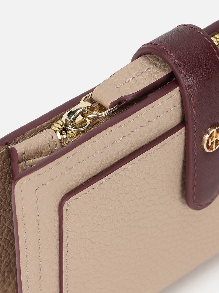 Ridley Leather Wallet - Beige