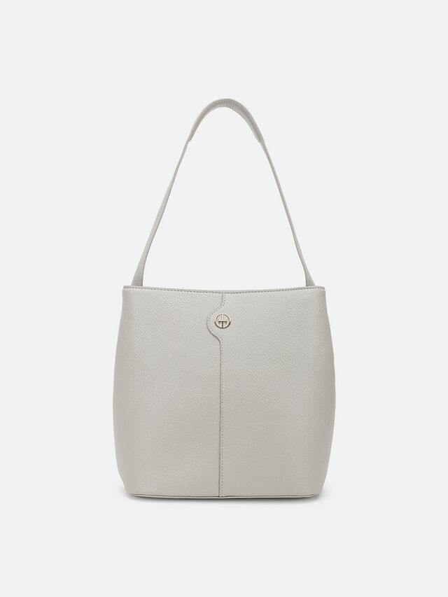Phoebe Shoulder Bag - Circular Grey